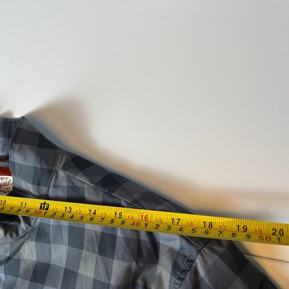 An original Penguin by Munsingwear Checker Gray/Blue Windbreaker size Medium - Picture 9 of 11